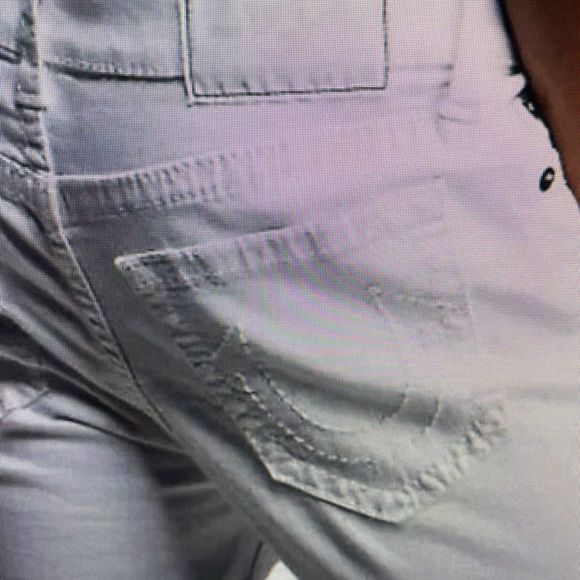 NWT True Religion Mens White Jean Denim Shorts Ricky Shorts 30 - Picture 2 of 6